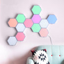 Hexagonale modulære berøringslys