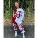 Sommerfugleprintet Bomulds Tracksuit