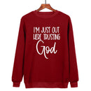 Jeg Stoler Bare På Gud - Sweatshirt