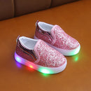 LED-glimmersneakers til børn