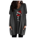Vin & nissehue sweatshirt til damer