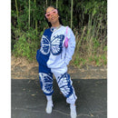 Sommerfugleprintet Bomulds Tracksuit