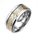 Lysende Keltisk Drage Ring