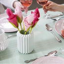 Blomstret servietholder