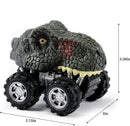 Tilbagetrækkelige dinosaurus-minibiler (6 stk.)