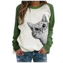 Dame sweatshirt med tryk