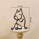Minimalistisk Hundekunst Skulptur