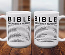 Bibel Nødsituation Nummere Krus