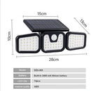 Vandtæt Solar Floodlight Udendørs Lys