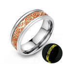 Lysende Keltisk Drage Ring