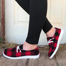 Lace-up loafers til kvinder i kanvas