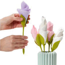 Blomstret servietholder