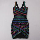 Dame Multi Color Festkjole