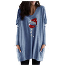 Vin & nissehue sweatshirt til damer