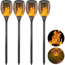 Solcellelamper med flimrende flammeeffekt