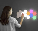 Hexagonale modulære berøringslys