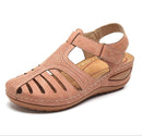 Retro Ortopædiske Sandaler i Læder