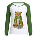 Dame sweatshirt med tryk