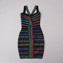Dame Multi Color Festkjole