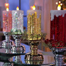 Farveskiftende LED Vandlys med Glitter