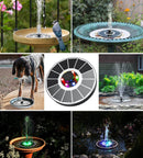 LED Solcelle Springvand