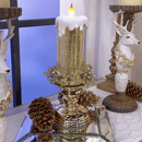 Farveskiftende LED Vandlys med Glitter