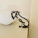 Minimalistisk Hundekunst Skulptur