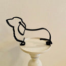 Minimalistisk Hundekunst Skulptur