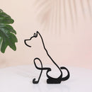 Minimalistisk Hundekunst Skulptur