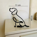 Minimalistisk Hundekunst Skulptur
