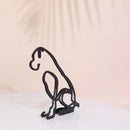 Minimalistisk Hundekunst Skulptur