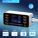 8-ports USB-ladestation