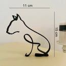 Minimalistisk Hundekunst Skulptur