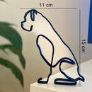 Minimalistisk Hundekunst Skulptur