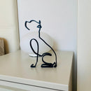 Minimalistisk Hundekunst Skulptur