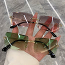 Randløse retro solbriller