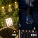 LED udendørs lyskæde med solceller