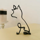 Minimalistisk Hundekunst Skulptur