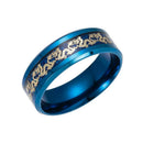 Titanium Stål Drage Ringe