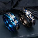 Titanium Stål Drage Ringe