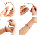 Naturligt Amazonit Hjerte Armbånd