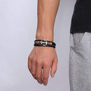 Anker læderarmbånd