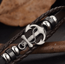 Anker læderarmbånd