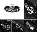 Anker læderarmbånd