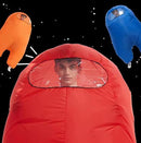 Oppusteligt astronautrumkostume