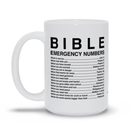 Bibel Nødsituation Nummere Krus