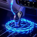 iGlow Glødende LED Magnetisk 3-i-1 USB Opladerkabel