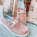 Lace-up loafers til kvinder i kanvas