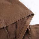 Ekstra Slank Krøllet Lynlås Hoodie