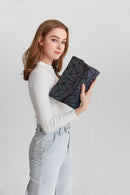 Geometrisk Lysende Crossbody Taske